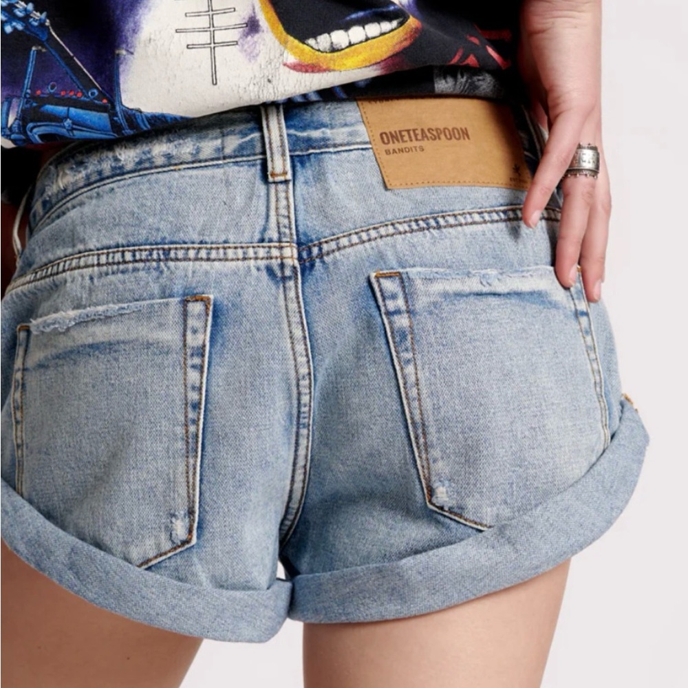 One Teaspoon Women's Blue Denim Shorts - lot of 3 pairs